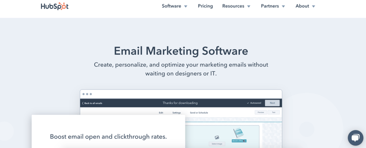 hubspot email marketing software